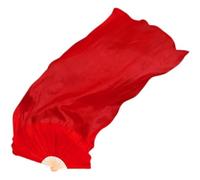 SPPEOUKJ Voile de Danse du Ventre 100% Paires d'éventails en Soie (1L + 1R), Accessoire de Costume de Danse du Ventre léger et Fluide for Studio de Musique, éloge de l'église(Green,180cmX90cm-Hot)