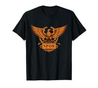 SPQR Aigle Légionnaire Romain Ancien Légion Légion Rome Saturnalia T-Shirt