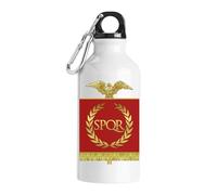 SPQR Bouteille d'eau touristique Empire romain Bannière rouge Blanc