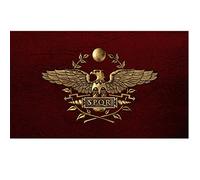 SPQR drapeau Senatus sénat de Populusque Romanus Empire romain bannière drapeau avec œillets 3 X 5 pieds bannière romaine décorative