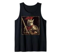 SPQR Empire Roman Legion Cat Warrior Graphique Japonais Débardeur