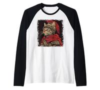 SPQR Empire Roman Legion Cat Warrior Graphique Japonais Manche Raglan