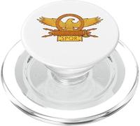 SPQR Roman Eagle Légion Bannière Militaire Histoire de Rome PopSockets PopGrip pour MagSafe