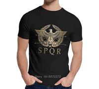 SPQR Roman Empire Standard Tee Shirt O-Neck Picture Custom Man's Retro Mens T Shirt Sweatshirt Cotton Tshirt Size M