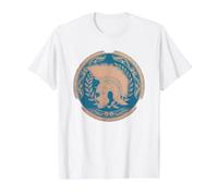 SPQR Roman Legionary Centurion Casque T-Shirt Graphique avec Valeur, Homme, Blanc, M