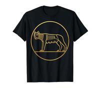 SPQR Roman Rome Loup Romulus Remus T-Shirt Graphique avec Valeur