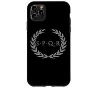SPQR SENATUS POPULUS Que ROMANUS RÉPUBLIQUE Romaine Gris Rome Coque pour iPhone 11 Pro Max