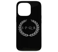 SPQR SENATUS POPULUS Que ROMANUS RÉPUBLIQUE Romaine Gris Rome Coque pour iPhone 13 Pro