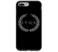 SPQR SENATUS POPULUS Que ROMANUS RÉPUBLIQUE Romaine Gris Rome Coque pour iPhone 7 Plus/8 Plus