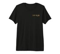 SPQR SENATUS POPULUS Que ROMANUS RÉPUBLIQUE Romaine Rome T-Shirt Haut de Gamme