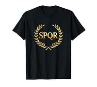 SPQR Stylisé Romain Design Laurier Amateurs d'histoire T-Shirt