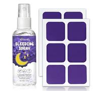 Spray à la lavande - Spray pour oreiller - Huile de lavande bio - Pour s'endormir - Avec 12 pansements pour le sommeil - Pour la détente, le repos, le sommeil, la relaxation, le parfum d'ambiance