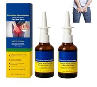Spray anal naturel pour hémorroïdes, spray pour hémorroïdes et fissures, soulagement rapide (2 Pièce)