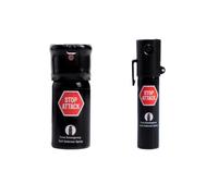 Spray Anti-Agression 40 ML + Spray 20 ML StopAttack - La Solution Ultime pour Une Sécurité Maximale - Efficace Rapide et Dissuasif - Permet de Stopper et d’Identifier - 4 mètres de portée
