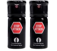 Spray Anti-Agression Stop Attack 40 ML - La Solution Ultime pour Une Sécurité Maximale - Efficace, Rapide et Dissuasif - 4 mètres de portée
