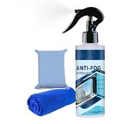 Spray Anti-Buée, 15cl Protecteur Vision Claire Automobile Sans Traces, Nettoyant pour Vitres Portable à Action Immédiate, Pour Nettoyage et Revêtement sur Fenêtre Maison Porte de Douche et Pluie