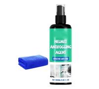 Spray Anti-buée Pour Casque De Moto - Nettoyant Pòur Lentilles Sans Traces Dè 100 Ml, Sp̀ray Ańti-bùéè Poûr Visière, Solution Anŧi-b̃uéê Sûrè | Lunettes D́e Sport Protection Contre L'eau Dë Pluie Soin