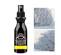 Spray anti-buée pour lunettes - Spray anti-buée pour vitres de voiture - Nettoyant anti-buée multifonction - Revêtement imperméable pour verre de voiture pour éviter la buée