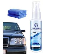 Spray Anti-Buée Pour Miroirs De Voiture Et Rétroviseurs | Défogeur pour Pare-brise avec Chiffon,Agent Anti-Pluie pour Miroirs et Vitres Extérieur Intérieur Conduite Hivernale et Plein Air