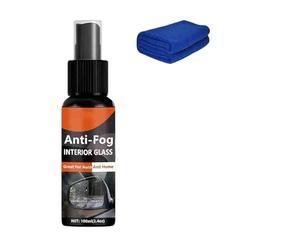 Spray Anti-buée Pour Pare-Brise - Agent De Protection Du Verre 11,5x3,3x3,3Cm, Perle De Pluie 120g | Amélioration De La Vision Claire Élimination Du Brouillard Traitement De Entretien Des Vitr