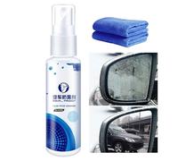 Spray Anti-Buée pour Rétroviseur - Défogeur pour Pare-brise avec Chiffon,Agent Anti-Pluie pour Miroirs et Vitres Extérieur Intérieur Conduite Hivernale et Plein Air