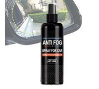 Spray anti-buée pour vitres de voiture - Désembueur de 100 ml avec serviette | Agent imperméable pour rétroviseurs de pare-brise, vent intérieur et extérieur, vitre de douche de salle de bain
