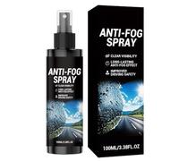 Spray anti-buée - Solution de cent millilitres, formule de clarté rapide, traitement de visibilité longue durée, liquide d'entretien universel pour lentilles | Miroir de pare-brise de voiture, visière