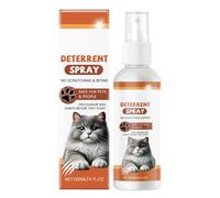 Spray anti-chat - 120 ml Spray d'entraînement pour animaux de compagnie | Barrière durable et efficace pour l'entraînement du comportement pour sols, plantes, tapis, canapés, extérieur, intérieur