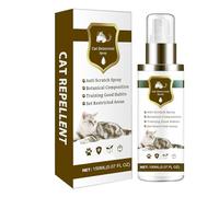 Spray anti-chat - 150 ml naturel sûr, solution efficace de contrôle des rayures | pour pneus de voiture, canapé, tapis, jardin, pelouse, terrasse, jardin, cour, balcon | Protection extérieure de la