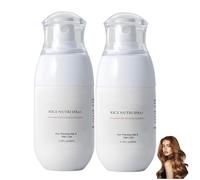 Spray anti-chute aux nutriments du riz, Spray capillaire avancé, Formule naturelle, Nourrit le cuir chevelu, Répare les cheveux abîmés, 50 ml (2Pièce)