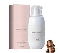 Spray anti-chute aux nutriments du riz, Spray capillaire avancé, Formule naturelle, Nourrit le cuir chevelu, Répare les cheveux abîmés, 50 ml (1Pièce)