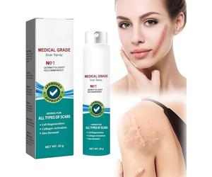 Spray anti-cicatrices de qualité médicale - Spray anti-cicatrices de qualité médicale, spray anti-cicatrices avancées, cicatrices chirurgicales et vergetures, cicatrices d'acné et anti-spaot foncé (1