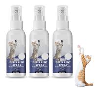 Spray anti-griffures pour chats, spray répulsif pour chats d'intérieur et d'extérieur, empêche les chats de griffer les meubles, plantes, canapés, tapis, rideaux, dressage comportemental (3pcs)