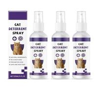 Spray Anti-griffures pour Chats, Spray répulsif pour Chats d'intérieur et d'extérieur, Solution sûre et Efficace, empêche Les Chats de griffer Les Meubles, Les Plantes, Les canapés, Les Tapis (3PCS)