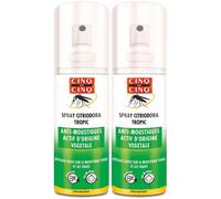 Spray Anti-Moustiques Citriodora - Actifs d'Origine Végétale Cinq sur 2x100 ml
