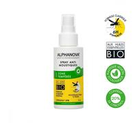 Spray anti-moustiques zone tempérée 75 ml Alphanova DLUO FIN 04/2024