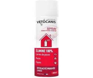 Spray anti-parasitaires - VETOCANIS - Anti-Puces, Anti-Tiques pour Habitat