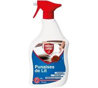 PROTECT EXPERT Anti Punaises De Lits & Acariens - Elimine les punaises de lit Larves et Adultes - Prêt à l'emploi 1L - Efficacité Longue Duré Matelas,canapés, draps... - Ne tâche Pas - PUPAL1