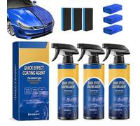 Spray Anti Rayure Pour Voiture, Quick Effect Coating Agent, High Protection 3 En 1 Voiture, RéSistant à L'Eau Et à L'Huile(1/2/3pcs) (3PCS)