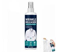 Spray anti-rides instantané de 100 ml, lisse les plis en quelques secondes, vaporisateur portable pour tissu, sans repassage, sans statique et frais, sans danger pour le lin et le coton, pour chemises