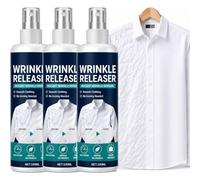 Spray anti-rides instantané, formule de libération des rides | Lisse les plis en quelques secondes, pas d'agent lissant le tissu, pour chemises, robes, draps et rideaux