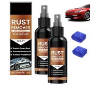 Spray anti-rouille et de fer pour enlever la rouille et le fer - Outil de dissolution instantané pour métal, voitures, chaînes de nettoyage