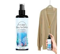 Spray Anti Statique | 10cl Instantané Format Voyage Hiver - Spray Éliminateur Statique Et Rafraîchisseur Vêtements | Pour Tissu Linge Meubles Cheveux Jupe Pull Écharpe Manteau Maison Bureau