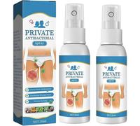 Spray antibactérien intime, liquide naturel pour soulager les parties intimes, sensation de fraîcheur et d'apaisement instantanée, anti-démangeaisons et agit comme un bactériostatique pour hommes et f