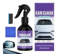 Spray antibuée pour voiture, effet longue durée, 100 ml, spray antibuée pour verre, nettoyant pour vitres de voiture, kit d'application complet, pour automobile, moto, vélo, vitres de maison