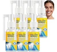 Spray antidouleur dentaire, spray buccal à la propolis, apaise rapidement les gencives, élimine en douceur les taches sur toutes les dents, formule naturelle sans alcool ni fluor, soin (6pcs)