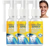 Spray antidouleur dentaire, spray buccal à la propolis, apaise rapidement les gencives, élimine en douceur les taches sur toutes les dents, formule naturelle sans alcool ni fluor, soin (3pcs)