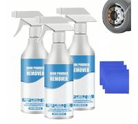 Spray antirouille et anti-particules de fer pour voiture, nettoyant antirouille puissant, spray antirouille à action rapide pour voitures, jantes et outils métalliques, 120 ml (3Pièce)