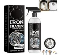 Spray antirouille Iron Eraser, produit à action rapide pour éliminer la rouille et la poussière de frein, nettoyant professionnel polyvalent pour surfaces automobiles peinture et jantes (1)