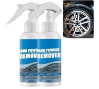 Spray antirouille multi-usages pour métaux-Dérouillage puissant pour voiture, nettoyant jantes, décapant de poudre de fer à base d'eau et protection antirouille pour jantes, châssis et outils (2pcs)